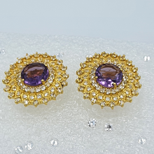 Load image into Gallery viewer, Stellar Amethyst Earrings
