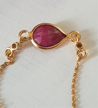 Load image into Gallery viewer, Ruby Charm Bracelet
